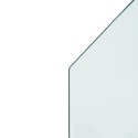  Panel kominkowy, szklany, sześciokątny, 80x50 cm