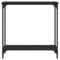  Stolik konsolowy, czarny, 75x30,5x75 cm