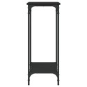  Stolik konsolowy, czarny, 75x30,5x75 cm
