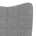  Fotel bujany, jasnoszary, tapicerowany tkaniną
