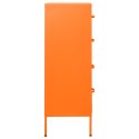  Szafka z szufladami, pomarańczowa, 80x35x101,5 cm, stalowa
