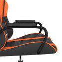  Fotel gamingowy, czarno-pomarańczowy, sztuczna skóra