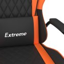  Fotel gamingowy, czarno-pomarańczowy, sztuczna skóra