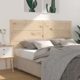  Wezgłowie łóżka, 126x4x100 cm, lite drewno sosnowe