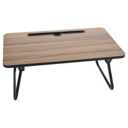 Excellent Houseware Składany stolik do łóżka, kolor drewna i czarny