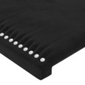 Zagłówki do łóżka, 4 szt., czarny, 80x5x78/88 cm, aksamit