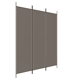 Parawan 3-panelowy, antracytowy, 150x220 cm, tkanina