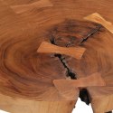 Stolik barowy z bala, Ø53x105 cm, lite drewno akacjowe