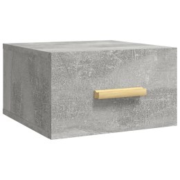 Wisząca szafka nocna, szarość betonu, 35x35x20 cm