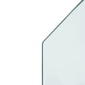 Panel kominkowy, szklany, sześciokątny, 120x50 cm