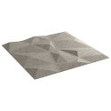 Panele ścienne, 24 szt., szarość betonu, 50x50 cm, EPS, 6 m²