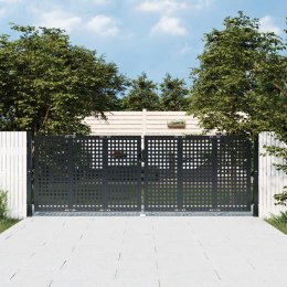 Brama ogrodowa, antracytowa, 300x150 cm, stal