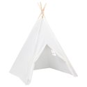 Biały namiot dziecięcy tipi, z torbą, peach skin, 120x120x150cm