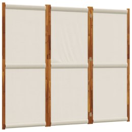 Parawan 3-panelowy, jasnoszary, 210x180 cm