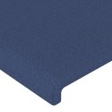 Zagłówek uszak, niebieski, 147x16x78/88 cm, tkanina