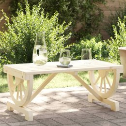 Ogrodowy stolik kawowy, 90x50x40 cm, lite drewno jodłowe