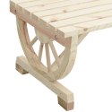 Ogrodowy stolik kawowy, 90x50x40 cm, lite drewno jodłowe