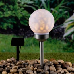 HI Solarna lampa kulista LED do ogrodu, obrotowa, 20 cm
