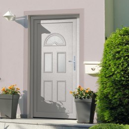 VidaXL Drzwi zewnętrzne, białe, 88x208 cm, PVC
