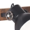VidaXL Industrialna lampa ścienna, czarna, 65x25 cm, E27