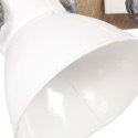 VidaXL Industrialna lampa ścienna, biała, 65x25 cm, E27