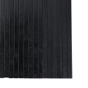 VidaXL Parawan, czarny, 165x400 cm, bambusowy