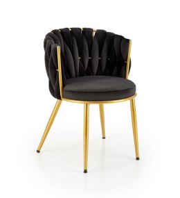 K517 krzesło czarny / złoty