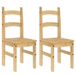 VidaXL Krzesła stołowe, 2 szt., 40x46x99 cm, lite drewno sosnowe