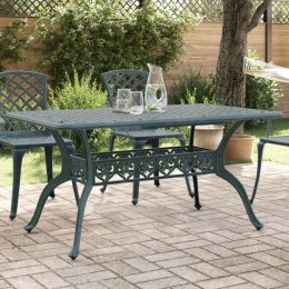 VidaXL Stół ogrodowy, zielony, 150x90x72 cm, odlewane aluminium