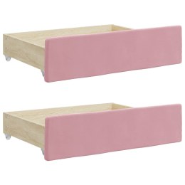 Szuflady pod łóżko, 2 szt., różowe