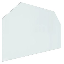 Panel kominkowy, szklany, sześciokątny, 100x60 cm