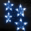 Zasłona świetlnych gwiazdek, 500 niebieskich diod LED 8 funkcji
