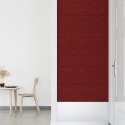 Panele ścienne, 12 szt., kolor wina, 90x30 cm, tkanina, 3,24 m²
