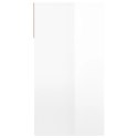 Stolik kawowy, biały o wysokim połysku, 100x39x75 cm