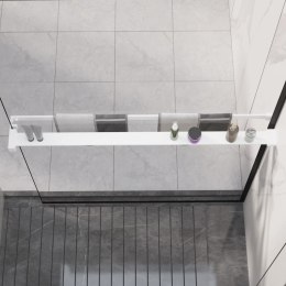 Półka ścienna do prysznica typu walk-in, biała, 100 cm