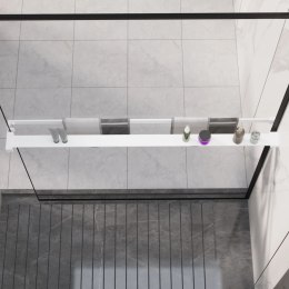 Półka ścienna do prysznica typu walk-in, biała, 115 cm