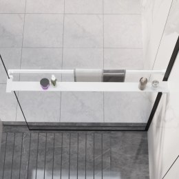 Półka ścienna do prysznica typu walk-in, biała, 90cm, aluminium