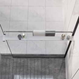 Półka ścienna do prysznica typu walk-in, chromowa, 90 cm