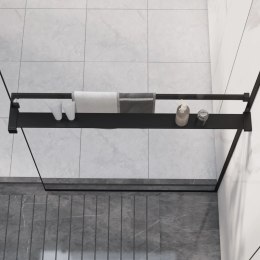 Półka ścienna do prysznica typu walk-in, czarna, 80 cm
