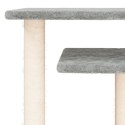 Drapak dla kota z platformami, jasnoszary, 62,5 cm