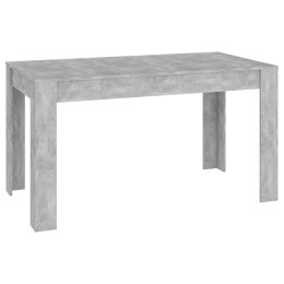 Stół jadalniany, szarość betonu, 140x74,5x76 cm, płyta wiórowa