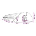 Szklarnia ze stalową ramą, zielona, 120 m², 20x6x2,85 m