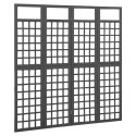 Parawan pokojowy 4-panelowy/trejaż, drewno jodłowe, 161x180 cm