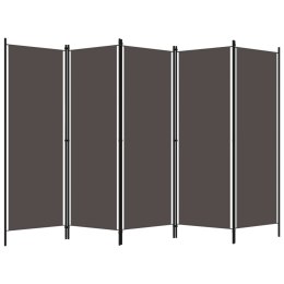 Parawan 5-panelowy, antracytowy, 250 x 180 cm