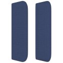 Zagłówek uszak, niebieski, 163x16x78/88 cm, tkanina