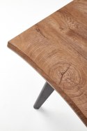 DICKSON stół rozkładany 120-180/80 cm, blat - naturalny, nogi - czarny