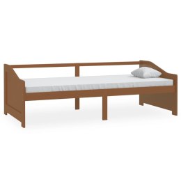 3-osobowa sofa/łóżko, miodowy brąz, sosnowa, 90 x 200 cm
