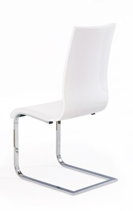 K104 krzesło biały/biały ekoskóra