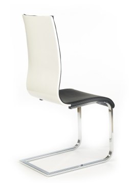 K104 krzesło czarny/biały ekoskóra