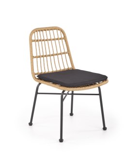 K401 krzesło naturalny / czarny